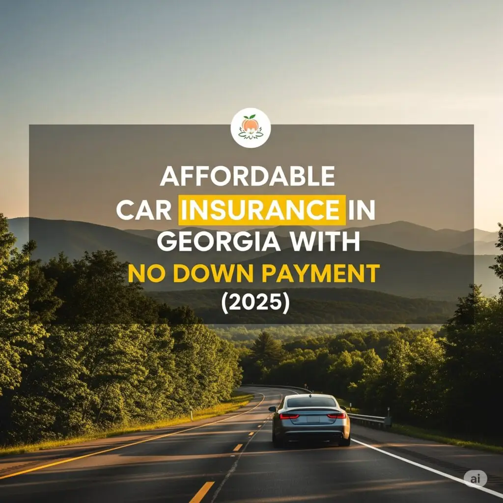 Affordable Car Insurance in Georgia with No Down Payment (2025)